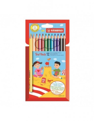 Ξυλομπογιές Stabilo Χοντρές 12τμχ