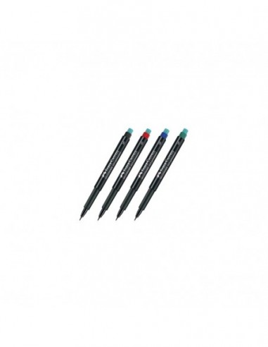 Faber Castell Μαρκαδόρος με Γόμα Ανεξίτηλος S - Μαύρο