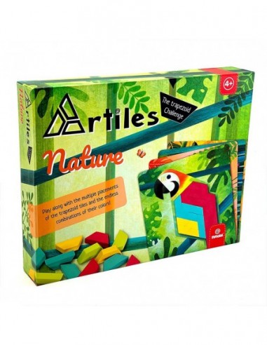 Svoora Artiles Σύνθεση Σχημάτων με Ξύλινα Τουβλάκια και 4 κάρτες- Φύση