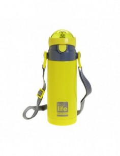 Μεταλλικός EcoLife Θερμός Κίτρινο 400ml