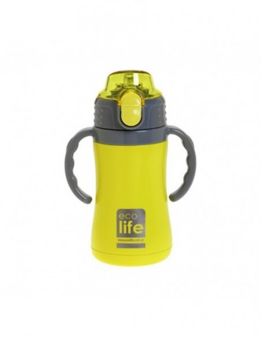 Μεταλλικός EcoLife Θερμός Κίτρινο 300ml