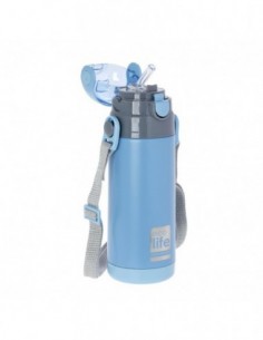 Μεταλλικός EcoLife Θερμός Μπλε 400ml 2