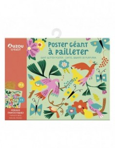 My Activity Pouch - Giant Glitter Poster Fantastic Birds