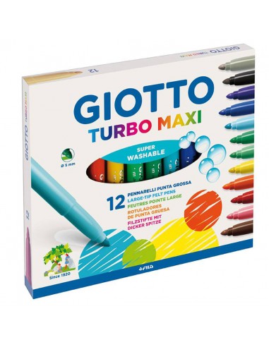 Giotto  Turbo Maxi Markers 12 pcs 5mm