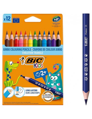 Ξυλομπογιές Χοντρές Τριγωνικές BIC 12...