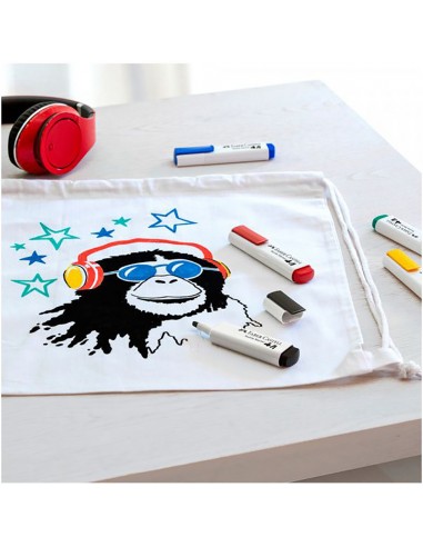 Faber Castell Textile Marker 5pcs