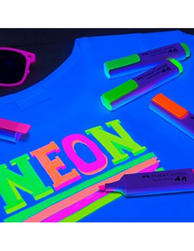Faber Castell Textile Marker 4pcs Neon