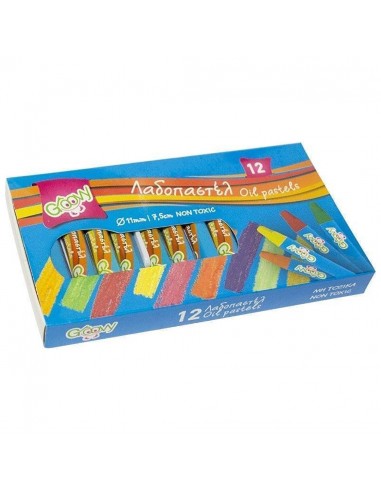Λαδοπαστέλ Groovy 75mm σετ 12 χρώματα