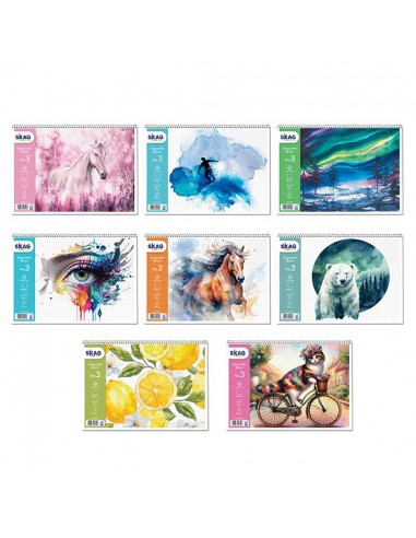 Skag Μπλοκ Ακουαρέλλας Νο3 15φ