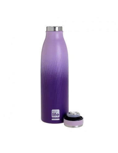 Ecolife Μπουκάλι Θερμός Μωβ 500ml