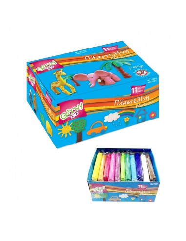 Groovy Πλαστελίνη 11 Χρώματα 500gr