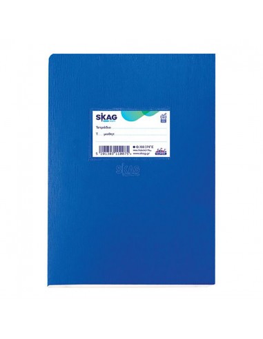 Skag Τετράδιο Ριγέ Β5 100φ 80gr Super...