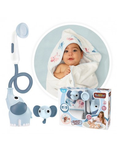 Elephant Baby Shower Bath Set - Blue...