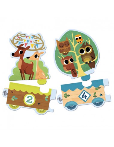 Djeco Παζλ Μαθαίνω να μετράω ζωάκια...