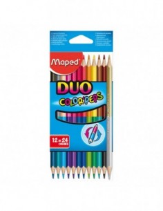 Ξυλομπογίες Maped Color Peps Duo Colors