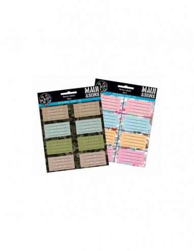 BackMeUp Αυτοκόλλητες Σχολικές Ετικέτες 4φ