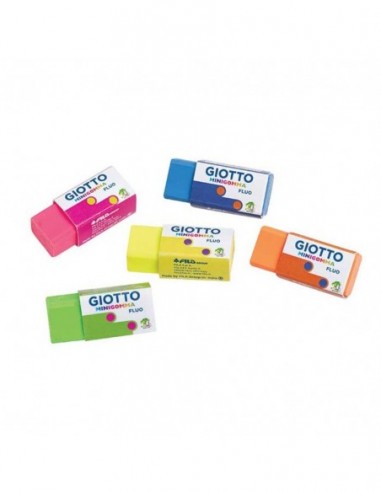 Giotto Γόμα σε 5 Fluo Χρώματα