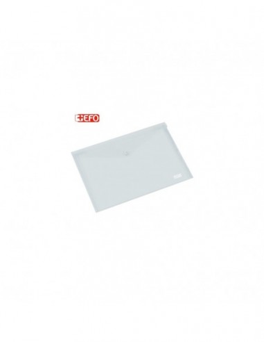 Efo Φάκελος με Κουμπί Α4 - Διάφανο Λευκό