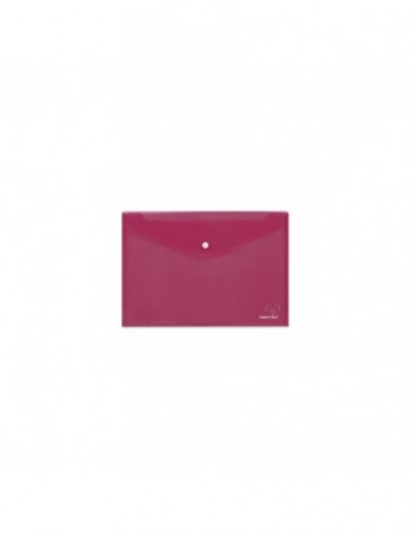 Typotrust Φάκελος με κουμπί Α4 - Μπορντώ
