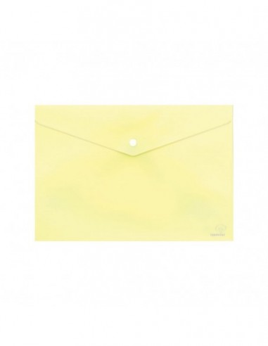 Φάκελος με κουμπί Α4 - Pastel Κίτρινο