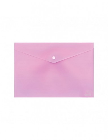 Φάκελος με κουμπί Α4 - Pastel Ροζ